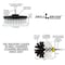 Drill Brush Power Scrubber By Useful Products 5 in W 5 in L Brush, White W-S-5O-QC-DB - alternate 2